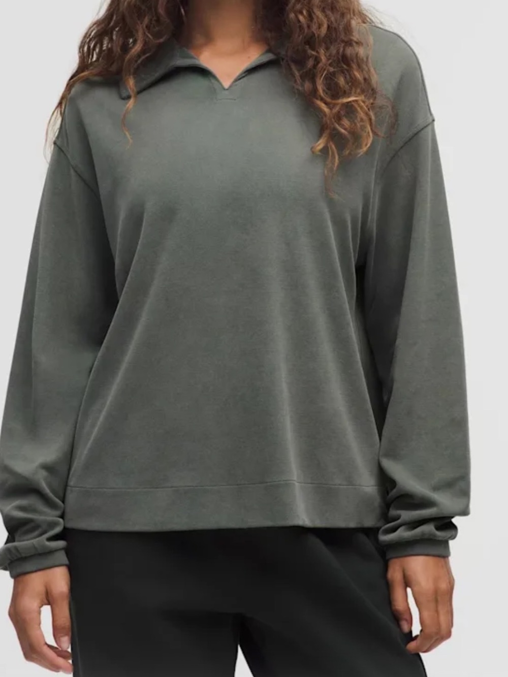 NWT!🍋🍋Lululemon Softstreme Pique Oversized Long Sleeve Polo Shirt🍋🍋. X-Small.